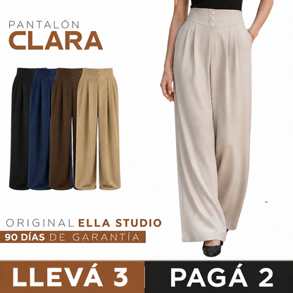 [COMPRÁ 2 Y LLEVÁ 3] Pantalón de Mujer en Seda Fría con Elastano + Neceser organizador de Regalo