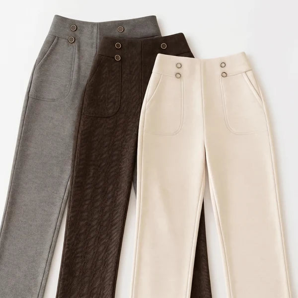 [COMPRÁ 2 Y LLEVÁ 3] Pantalón Martina de Mujer con Cintura Alta y Bolsillos + Neceser Organizador de Regalo