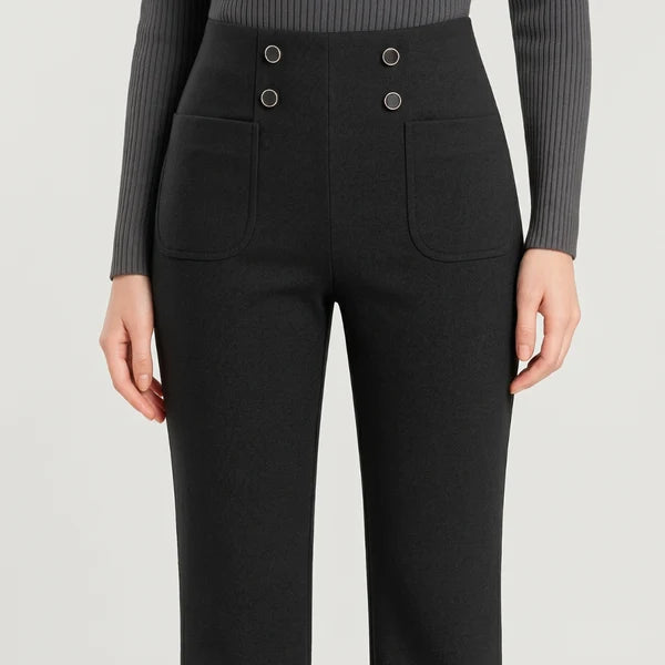 [COMPRÁ 2 Y LLEVÁ 3] Pantalón Martina de Mujer con Cintura Alta y Bolsillos + Neceser Organizador de Regalo