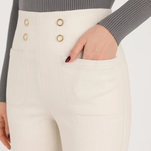 [COMPRÁ 2 Y LLEVÁ 3] Pantalón Martina de Mujer con Cintura Alta y Bolsillos + Neceser Organizador de Regalo