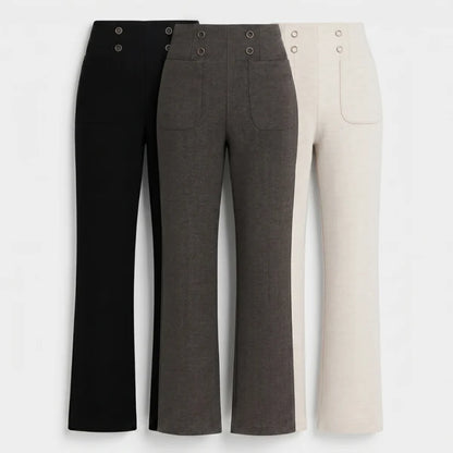[COMPRÁ 2 Y LLEVÁ 3] Pantalón Martina de Mujer con Cintura Alta y Bolsillos + Neceser Organizador de Regalo